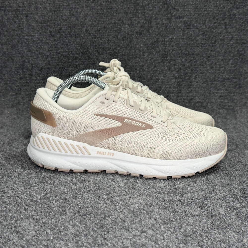 Brooks Ariel GTS‎ 24 Running Shoes Women's 10 Coconut Portabella Athletic Run
